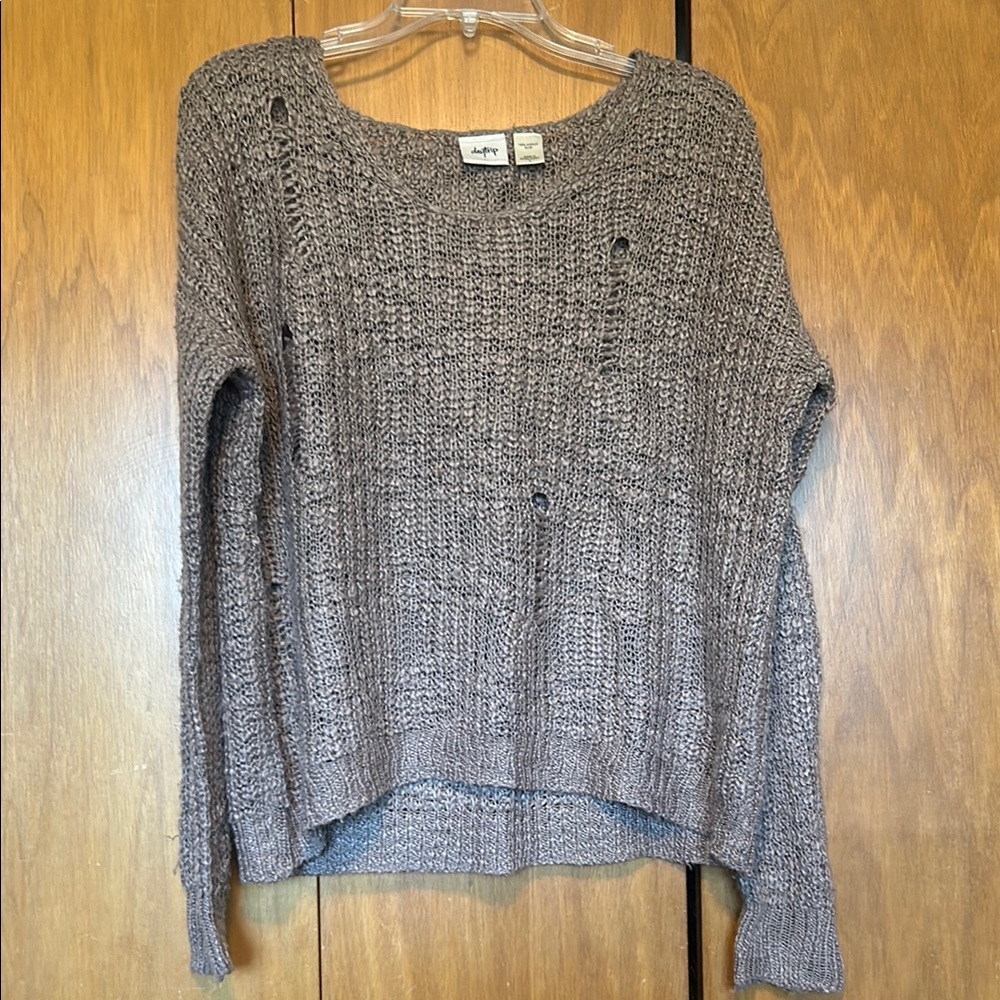Cozy Knit Sweater in Blush Tone